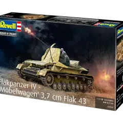 Revell Bausatz: Flakpanzer IV 'Möbelwagen' 3,7 cm Flak 43, mit zwei Soldaten im Gefecht.