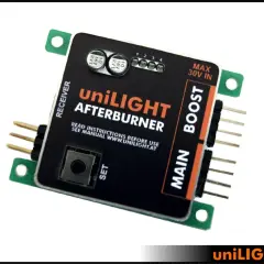 UniLIGHT AFTERBURNER Modul für Modellflugzeuge, simuliert den Nachbrenner-Effekt.