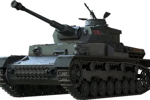 Ein Panzer IV Ausf. G mit der Nummer 808 auf dem Turm, bereit für den Einsatz.