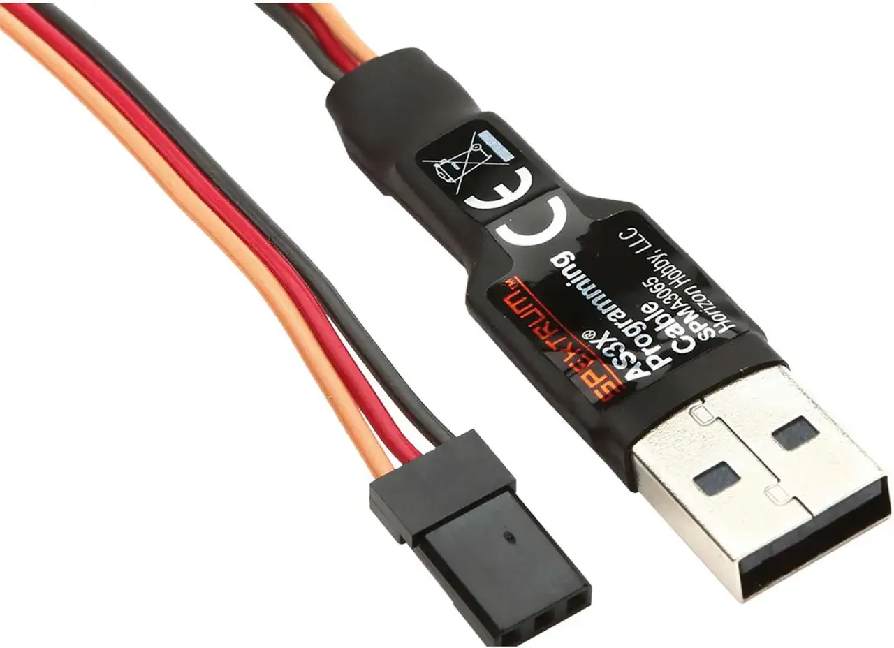 Spektrum Programmer Kabel für AS3X. Dieses USB-Kabel ermöglicht die Programmierung von Spektrum-Produkten.