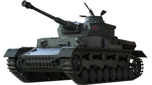 Ein Panzer IV Ausf. G mit der Nummer 808 auf dem Turm, bereit für den Einsatz.
